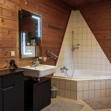 Holzblockhaus, Eifel *